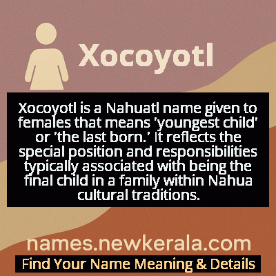 Xocoyotl Name Meaning and Origin
