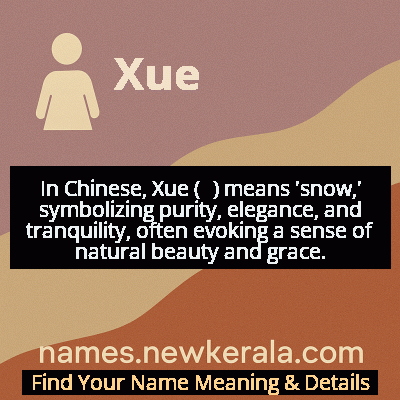 Xue Name Meaning and Origin