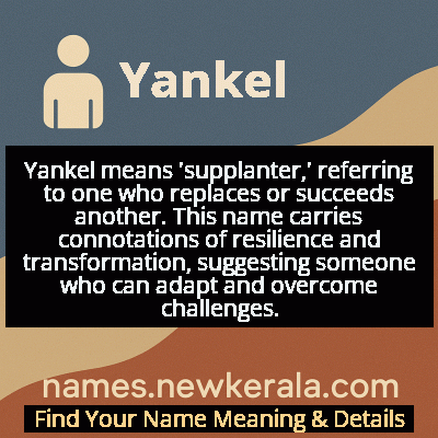 Yankel Name Meaning and Origin
