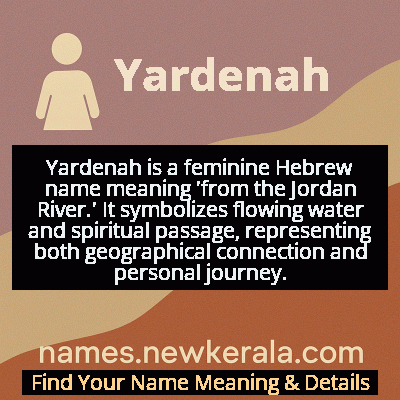 Yardenah Name Meaning and Origin