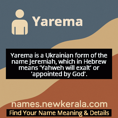 Yarema Name Meaning and Origin