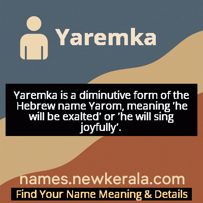 Yaremka Name Meaning and Origin