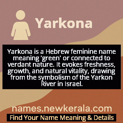 Yarkona Name Meaning and Origin