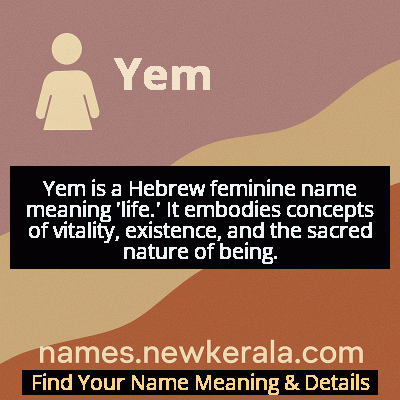 Yem Name Meaning and Origin