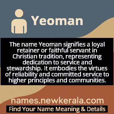 Yeoman Name Meaning and Origin