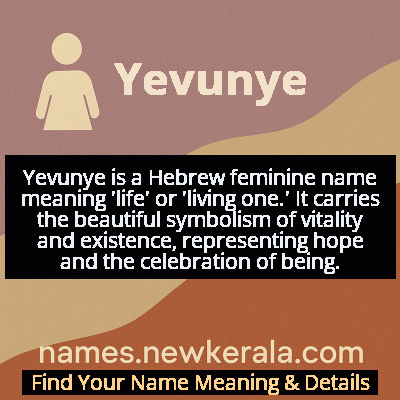 Yevunye Name Meaning and Origin