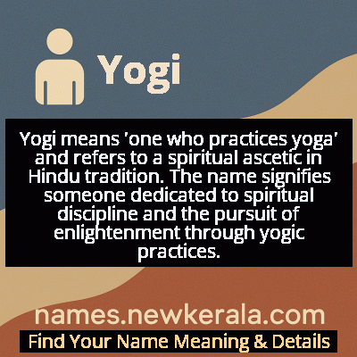 Yogi Name Meaning and Origin