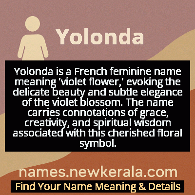 Yolonda Name Meaning and Origin