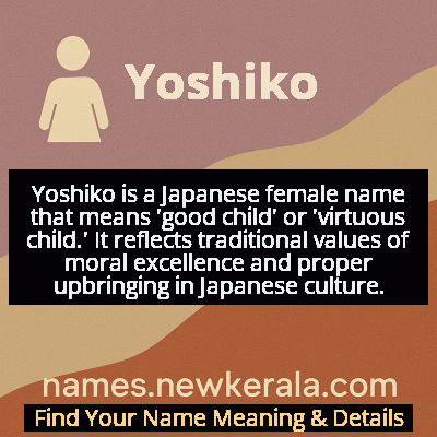 Yoshiko Name Meaning and Origin