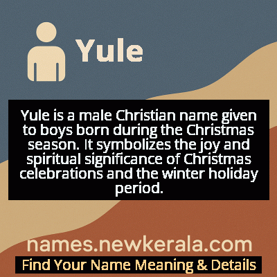Yule Name Meaning and Origin