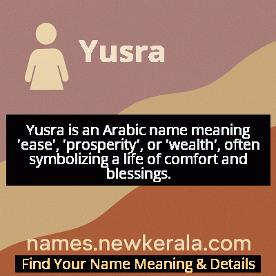 Yusra Name Meaning and Origin