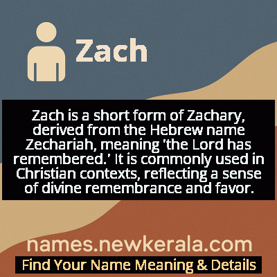 Zach Name Meaning and Origin