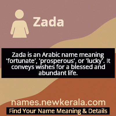 Zada Name Meaning and Origin