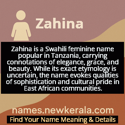 Zahina Name Meaning and Origin