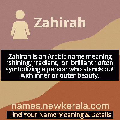 Zahirah Name Meaning and Origin