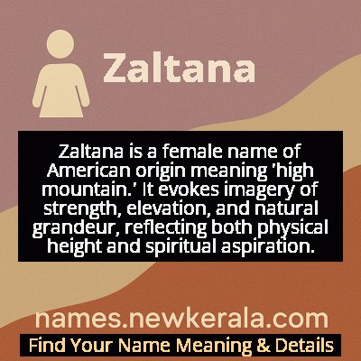 Zaltana Name Meaning and Origin