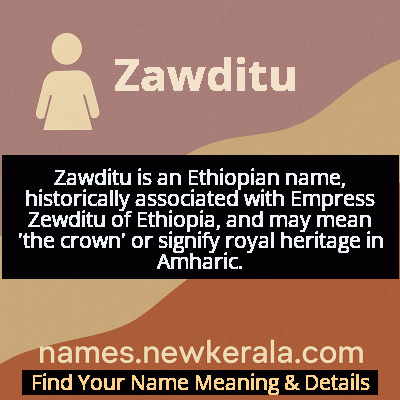 Zawditu Name Meaning and Origin