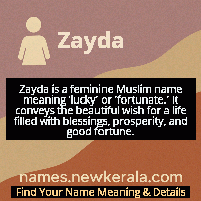 Zayda Name Meaning and Origin
