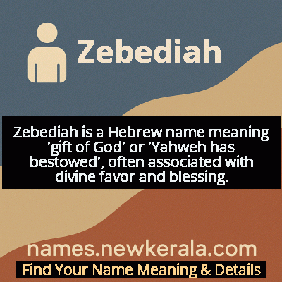 Zebediah Name Meaning and Origin