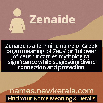 Zenaide Name Meaning and Origin