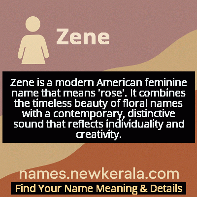 Zene Name Meaning and Origin