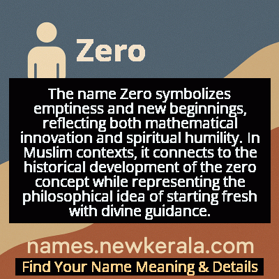 Zero Name Meaning and Origin