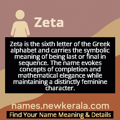 Zeta Name Meaning and Origin