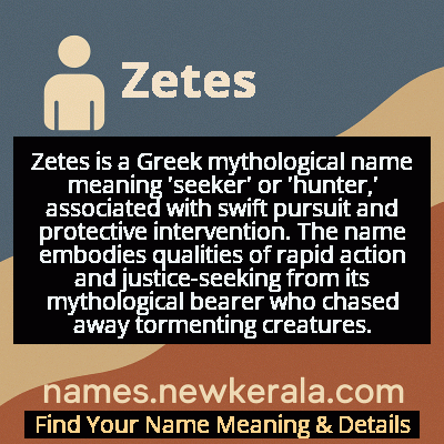 Zetes Name Meaning and Origin