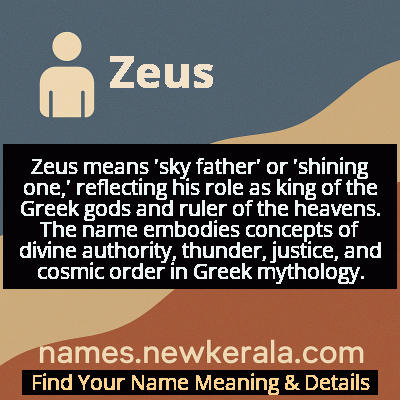 Zeus Name Meaning and Origin