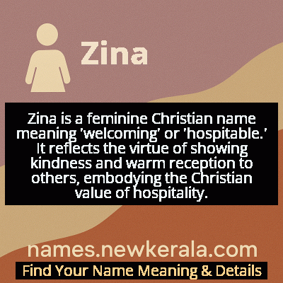 Zina Name Meaning and Origin