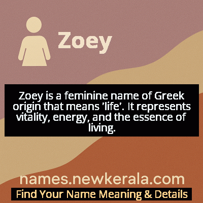 Zoey Name Meaning and Origin
