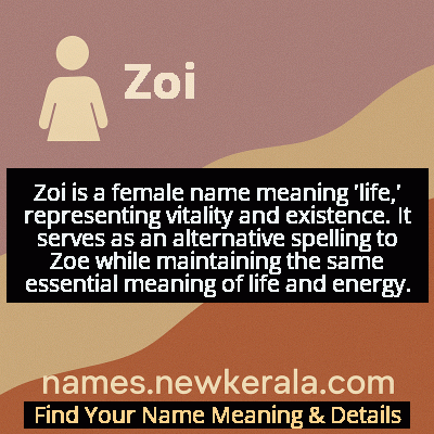 Zoi Name Meaning and Origin