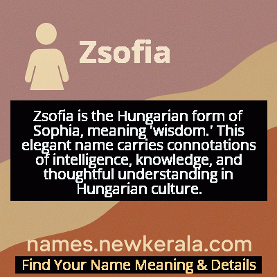 Zsofia Name Meaning and Origin