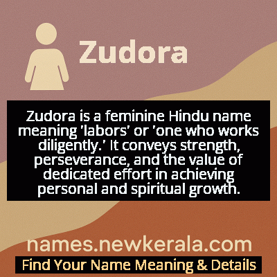 Zudora Name Meaning and Origin