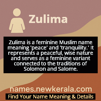 Zulima Name Meaning and Origin
